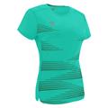 Irma Shirt Dame TURKIS/SORT M Teknisk løpe t-skjorte til dame