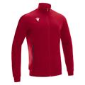 Beat Full Zip Sweathshirt RED L Fritidsjakke i børstet fleece - Unisex