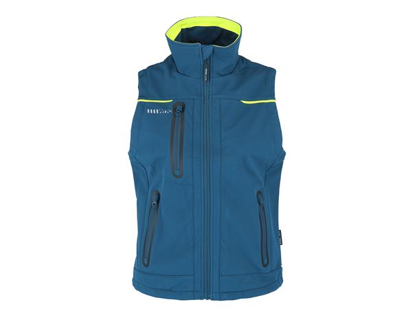Varg Vest Lady Blue Wing Teal XS Softshellvest til dame 